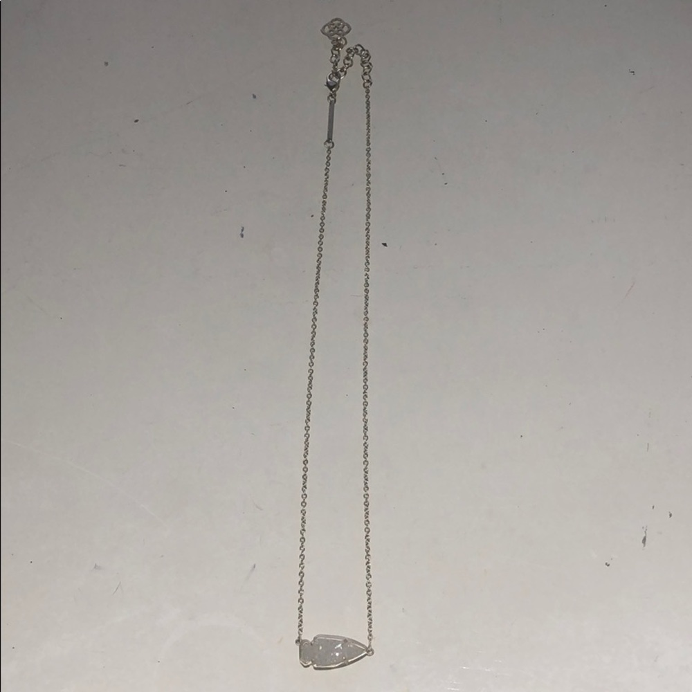 Kasey Kendra Scott Necklace in White Drusy